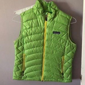 Lime green Patagonia vest
